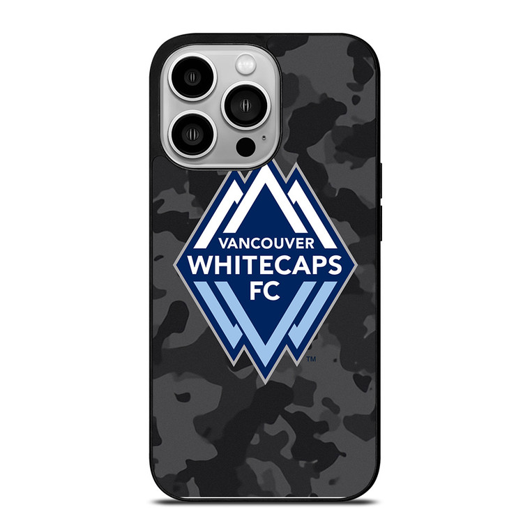 VANCOUVER WHITECAPS FC BLACK CAMO iPhone 14 Pro Case Cover