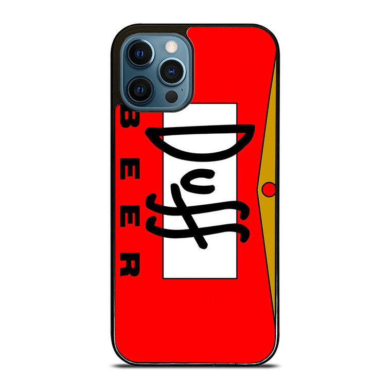 DUFF BEER THE SIMPSONS CARTOON iPhone 12 Pro Max Case Cover