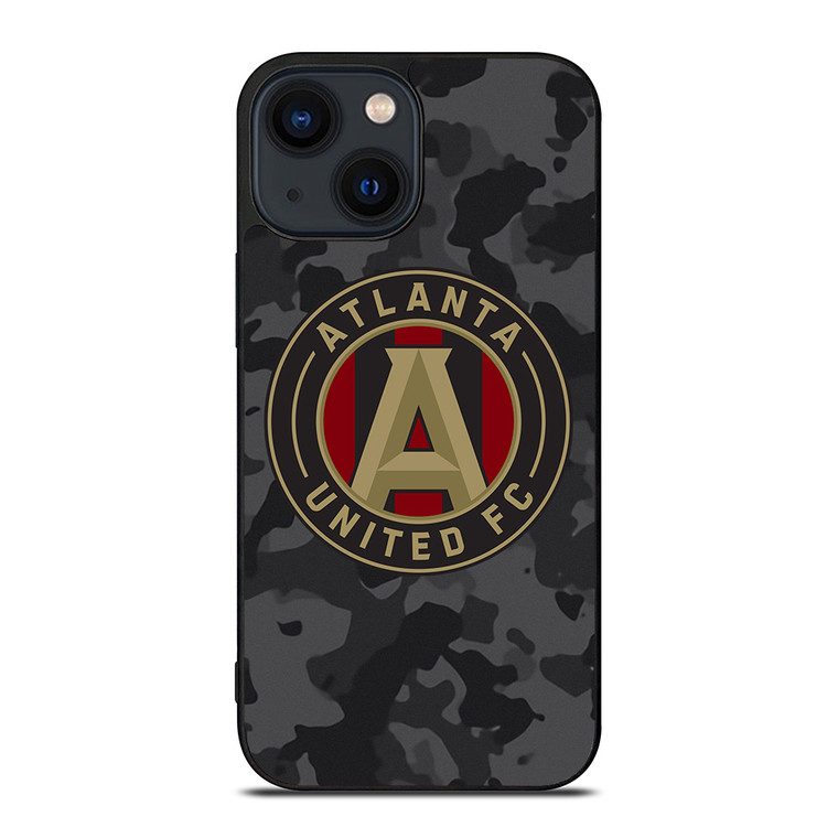 ATLANTA UNITED FC MLS BLACK CAMO iPhone 14 Plus Case Cover