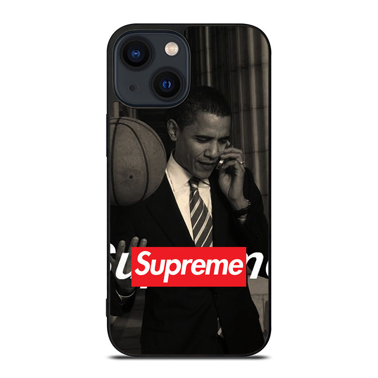 BARRACK OBAMA BASKETBALL SUPREME iPhone 14 Plus Case Cover