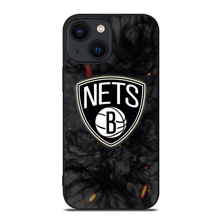 BROOKLYN NETS BASKETBALL NBA FIRE iPhone 14 Plus Case Cover