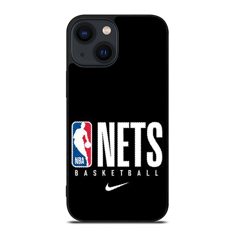 BROOKLYN NETS NBA BASKETBALL LOGO iPhone 14 Plus Case Cover