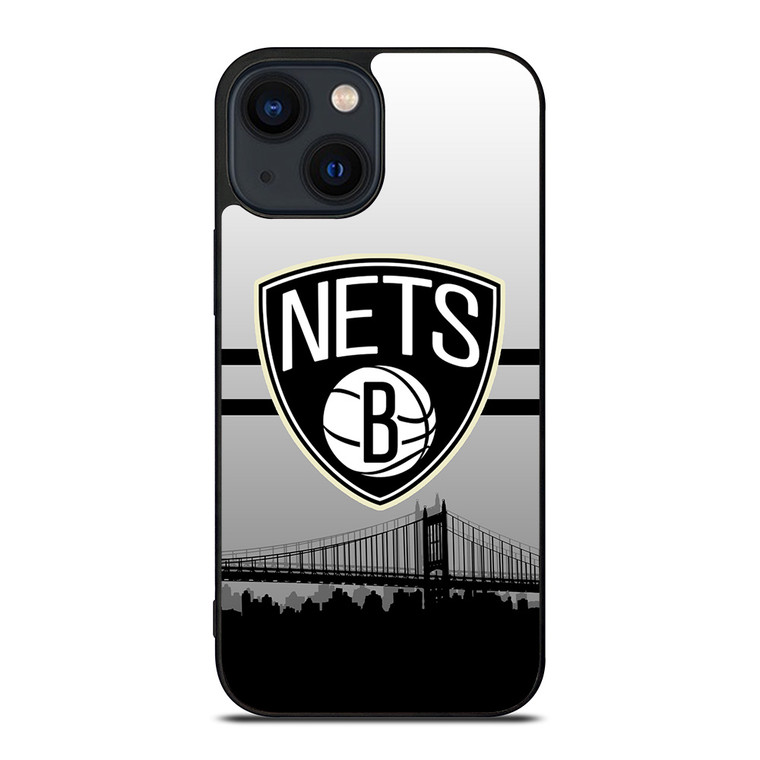 BROOKLYN NETS NBA SKYLINE iPhone 14 Plus Case Cover