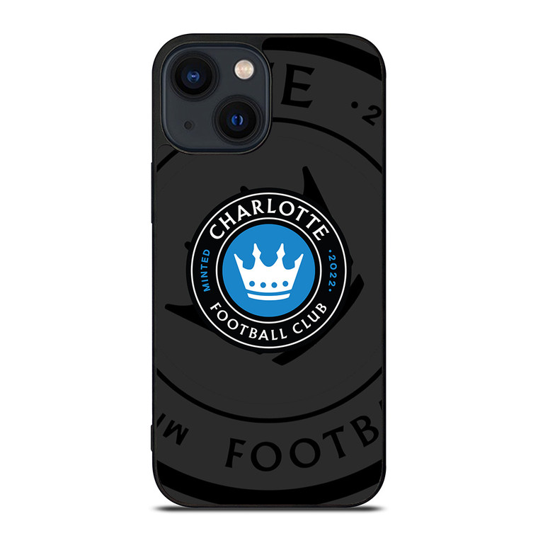 CHARLOTTE FC MLS BLACK iPhone 14 Plus Case Cover