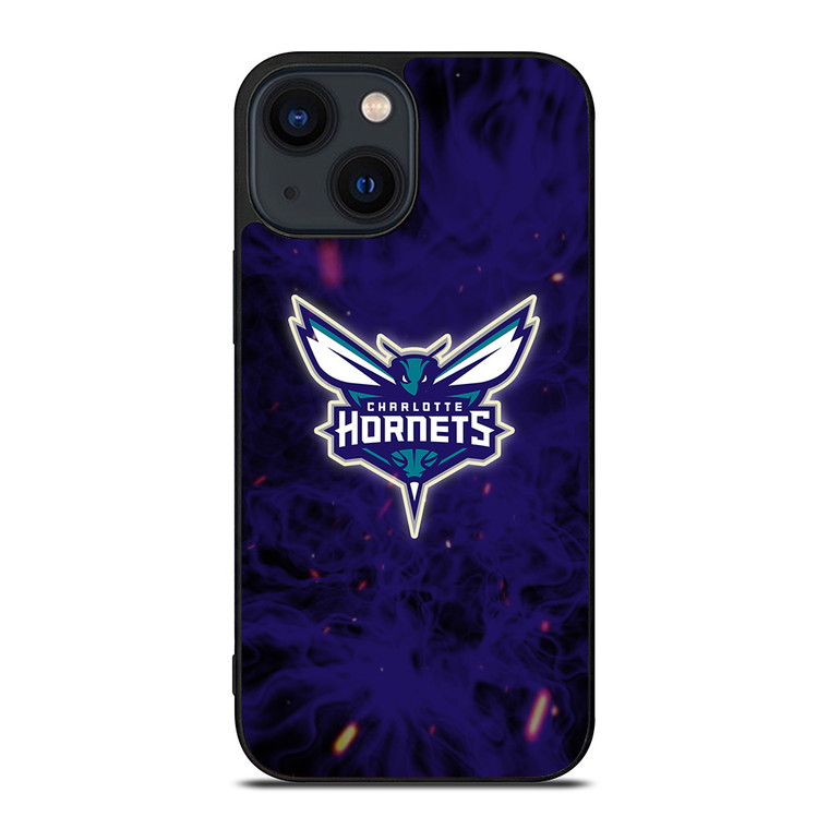 CHARLOTTE HORNETS BASKETBALL NBA FIRE iPhone 14 Plus Case Cover