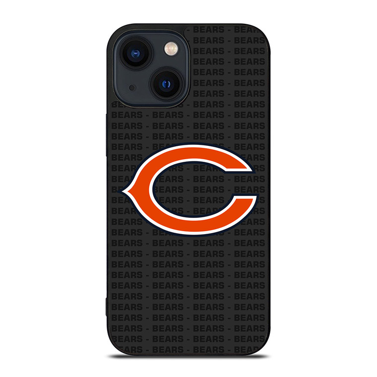 CHICAGO BEARS FOOTBALL TEXT iPhone 14 Plus Case Cover