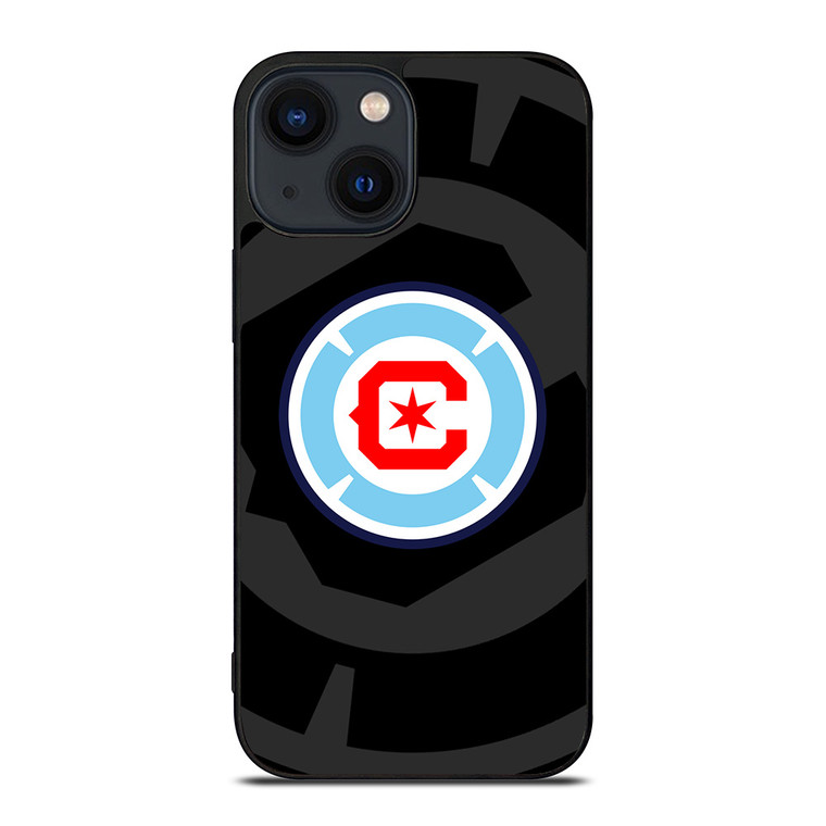 CHICAGO FIRE MLS BLACK iPhone 14 Plus Case Cover