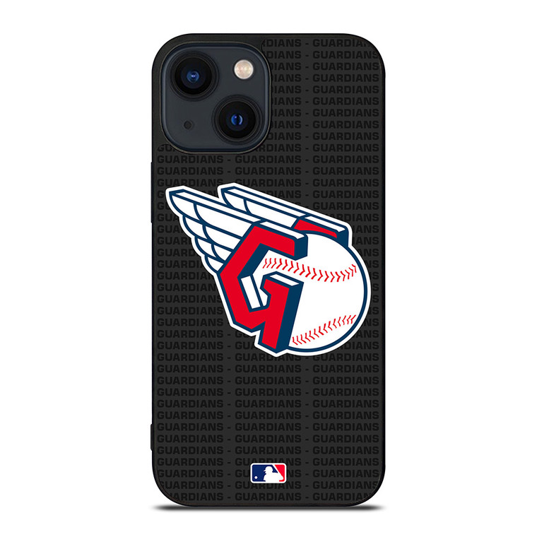 CLEVELAND GUARDIANS BASEBALL BLACK iPhone 14 Plus Case Cover