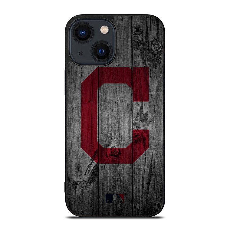 CLEVELAND GUARDIANS BASEBALL MLB WOOD LOGO iPhone 14 Plus Case Cover