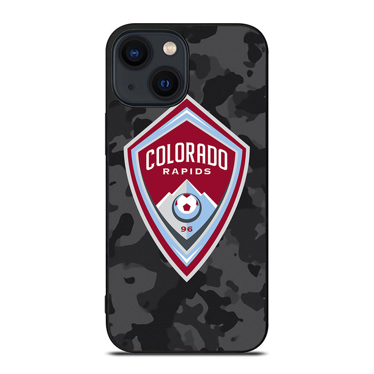 COLORADO RAPIDS MLS BLACK CAMO iPhone 14 Plus Case Cover