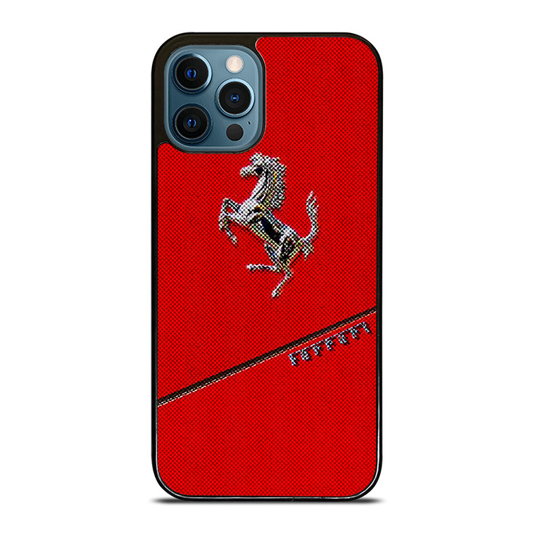 FERRARI RED CAR LOGO iPhone 12 Pro Max Case Cover