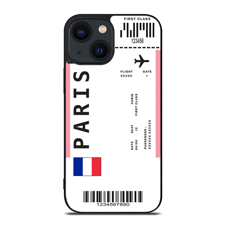 FLIGHT TICKETS FRANCE PARIS iPhone 14 Plus Case Cover