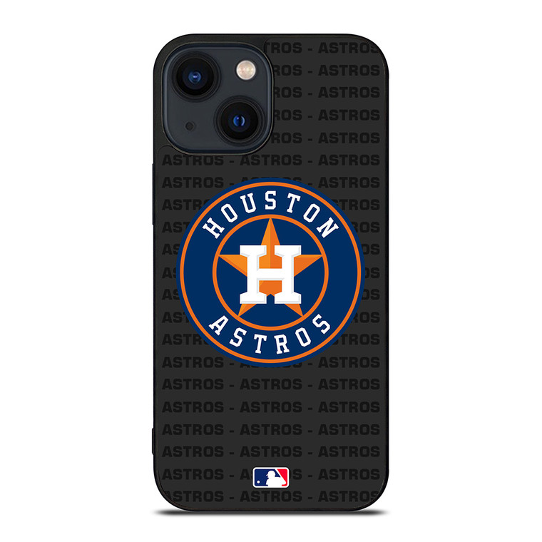 HOUSTON ASTROS BASEBALL BLACK iPhone 14 Plus Case Cover