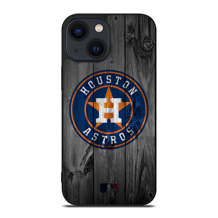 HOUSTON ASTROS BASEBALL MLB WOOD LOGO iPhone 14 Plus Case Cover