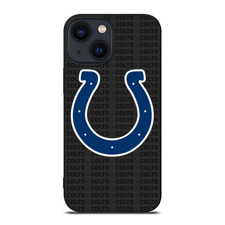 INDIANAPOLIS COLTS FOOTBALL TEXT iPhone 14 Plus Case Cover