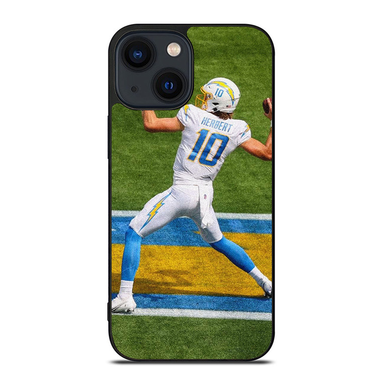 JUSTIN HERBERT 10 LOS ANGELES CHARGERS NFL FOOTBALL iPhone 14 Plus Case Cover