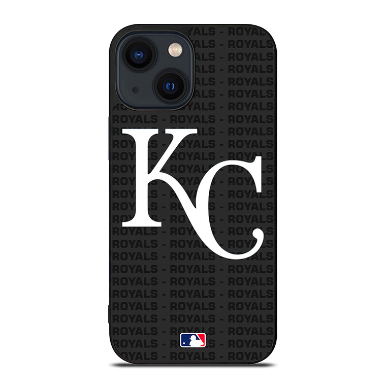KANSAS CITY ROYALS BASEBALL BLACK iPhone 14 Plus Case Cover