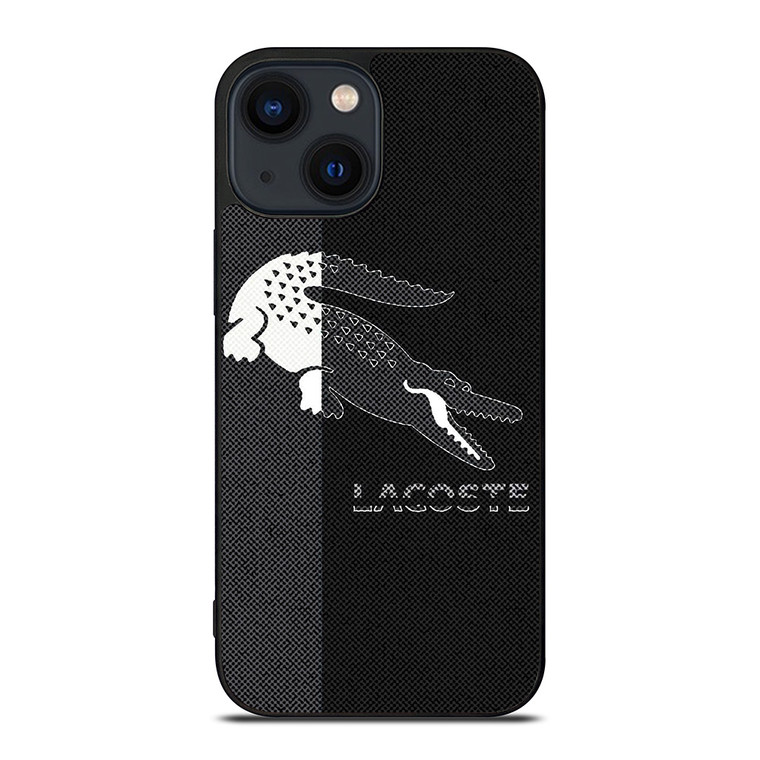 LACOSTE BLACK AND WHITE iPhone 14 Plus Case Cover