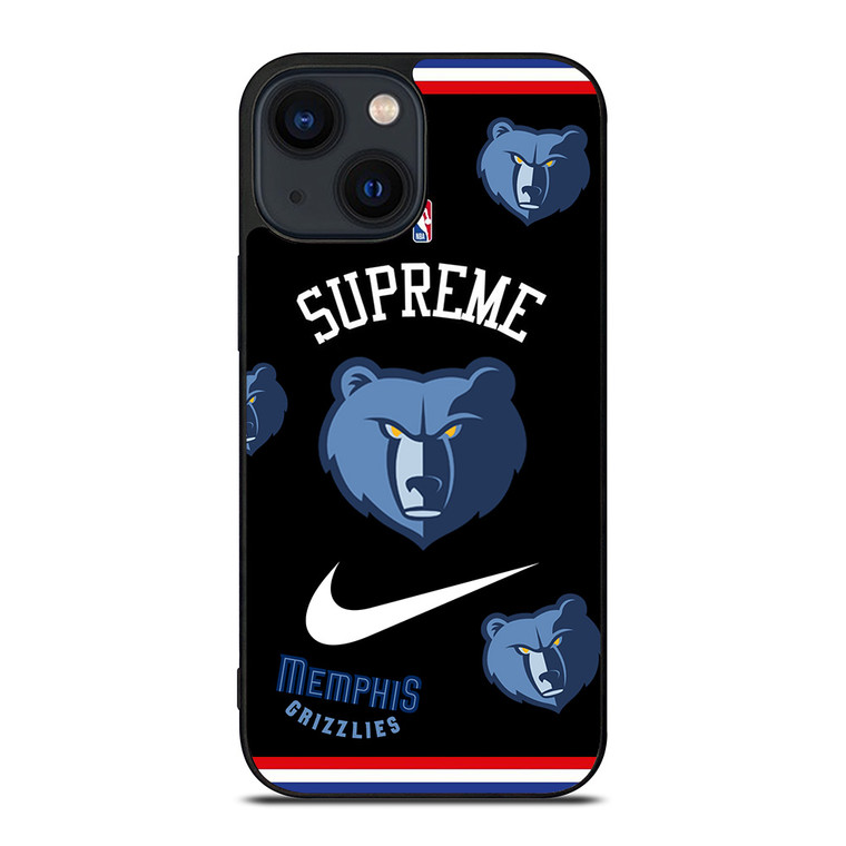 MEMPHIS GRIZZLIES NBA X SUPREME NIKE iPhone 14 Plus Case Cover