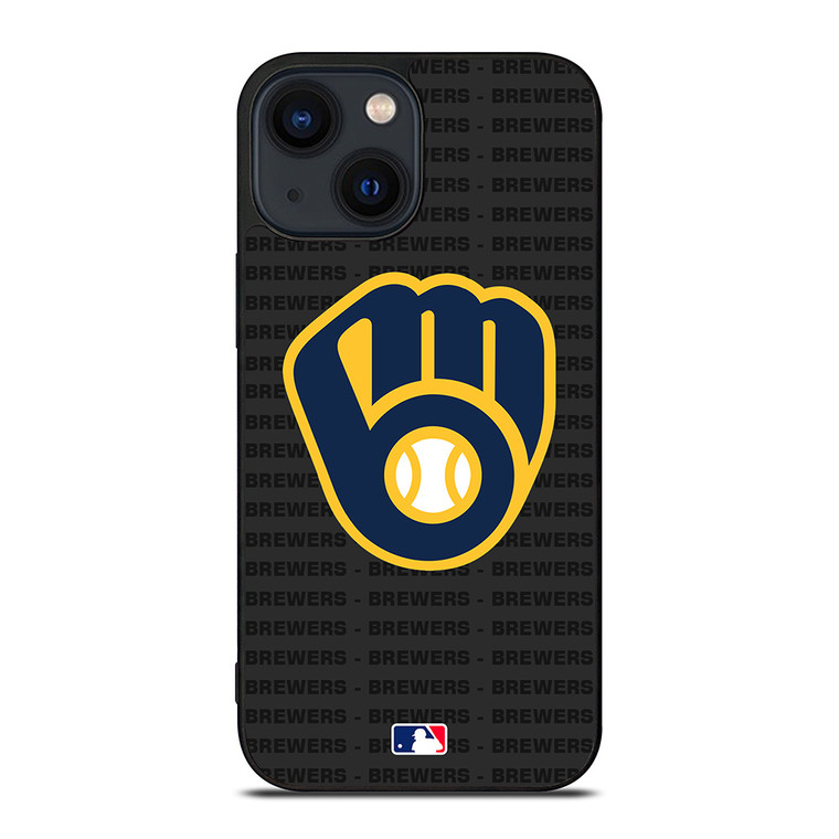 MILWAUKEE BREWERS BASEBALL BLACK iPhone 14 Plus Case Cover