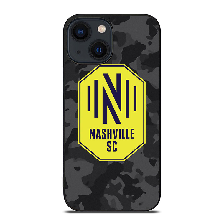 NASHVILLE SC MLS BLACK CAMO iPhone 14 Plus Case Cover