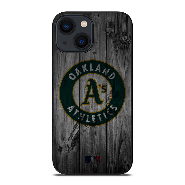 OAKLAND ATHLETICS BASEBALL MLB WOOD LOGO iPhone 14 Plus Case Cover