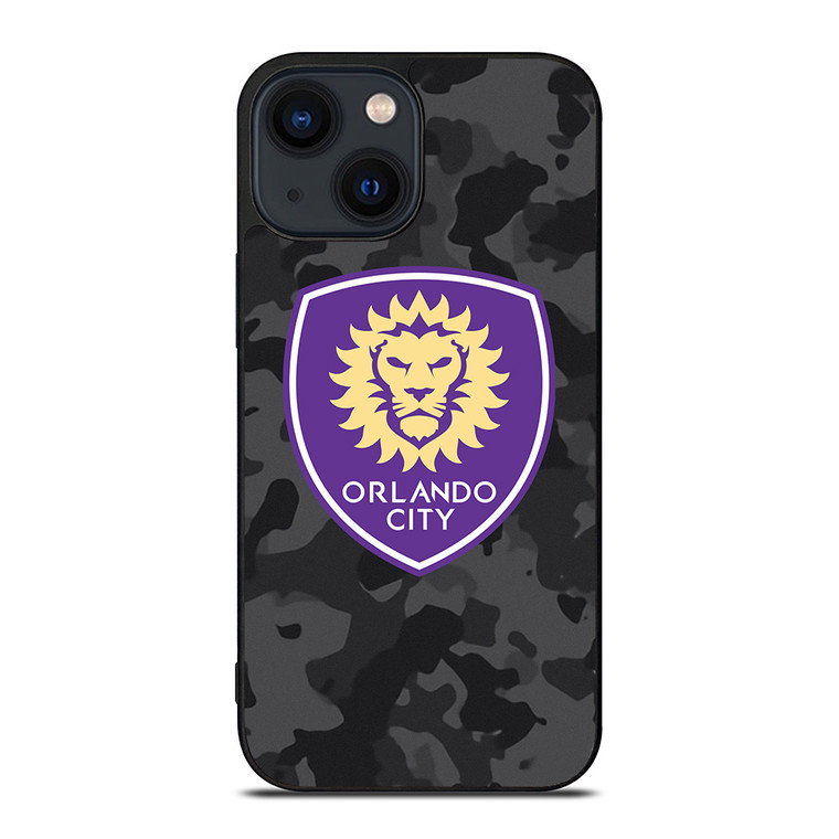 ORLANDO CITY SC MLS BLACK CAMO iPhone 14 Plus Case Cover