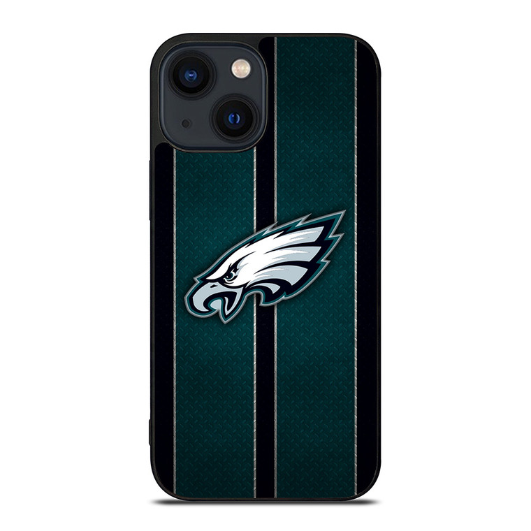 PHILADELPHIA EAGLES NFL METAL STRIPE iPhone 14 Plus Case Cover