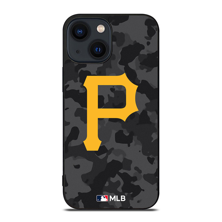 PITTSBURGH PIRATES BASEBALL BLACK CAMO iPhone 14 Plus Case Cover