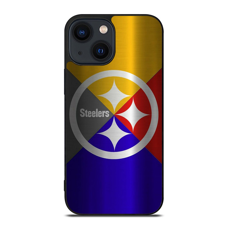 PITTSBURGH STEELERS NFL FOOTBALL METAL iPhone 14 Plus Case Cover