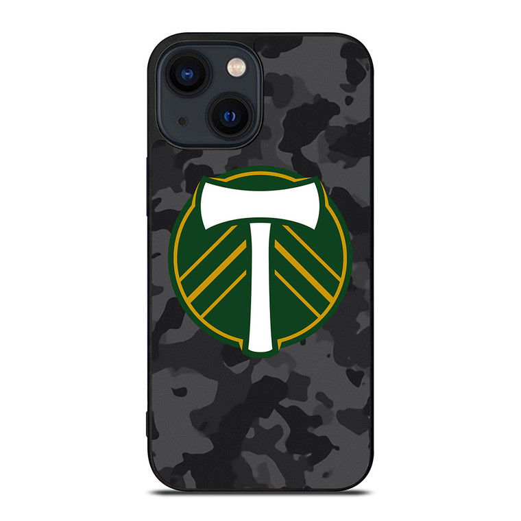 PORTLAND TIMBERS MLS BLACK CAMO iPhone 14 Plus Case Cover