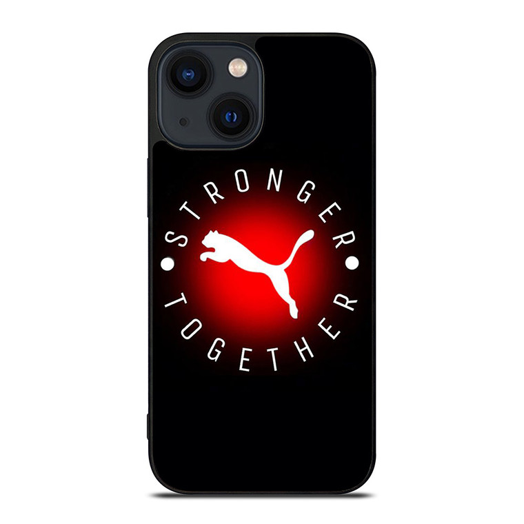 PUMA STRONGER TOGETHER iPhone 14 Plus Case Cover PUMA STRONGER TOGETHER iPhone 14 Plus Case Cover