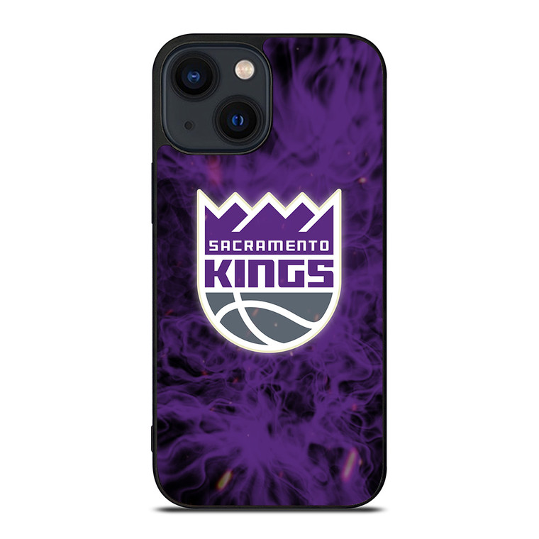 SACRAMENTO KINGS BASKETBALL NBA FIRE iPhone 14 Plus Case Cover