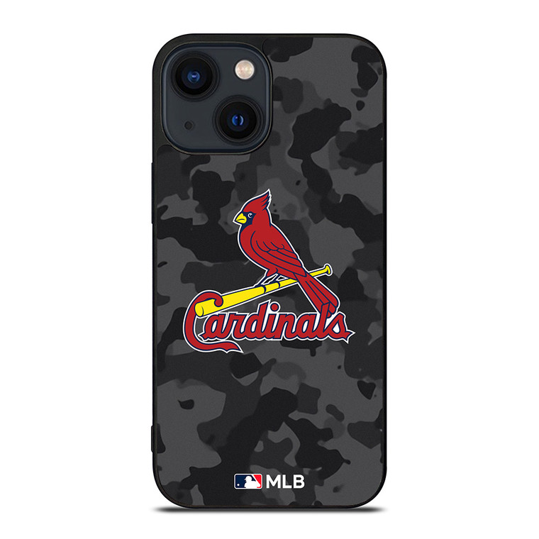 SAINT LOUIS CARDINALS BASEBALL BLACK CAMO iPhone 14 Plus Case Cover