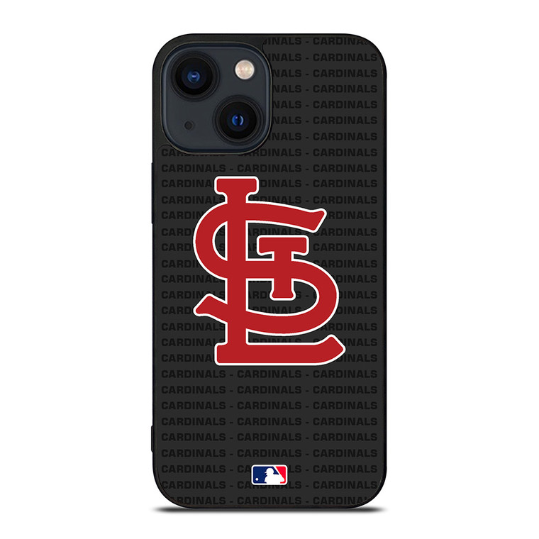 SAINT LOUIS CARDINALS BASEBALL BLACK iPhone 14 Plus Case Cover