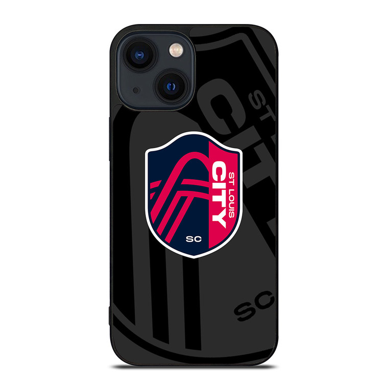 SAINT LOUIS CITY MLS BLACK iPhone 14 Plus Case Cover SAINT LOUIS CITY MLS BLACK iPhone 14 Plus Case Cover