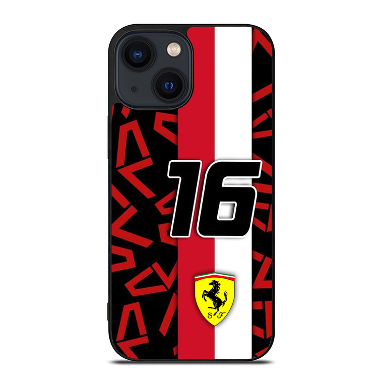 SCUDERIA FERRARI CHARLES LECLERC F1 FORMULA ONE iPhone 14 Plus Case Cover