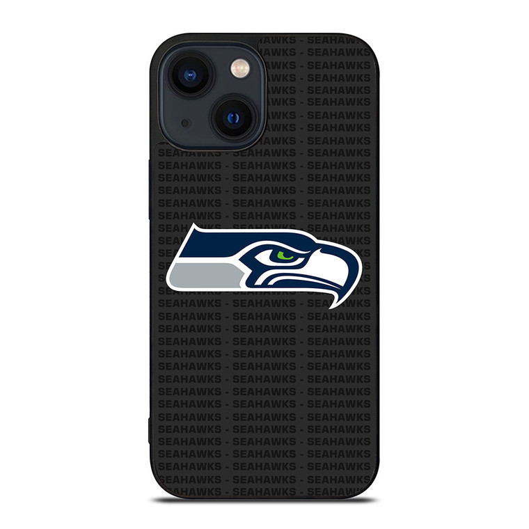 SEATTLE SEAHAWKS FOOTBALL TEXT iPhone 14 Plus Case Cover