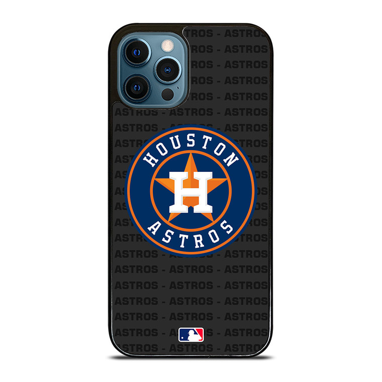 HOUSTON ASTROS BASEBALL BLACK iPhone 12 Pro Max Case Cover
