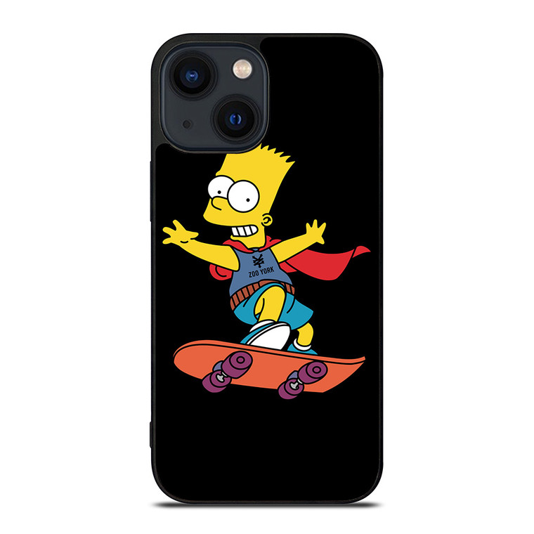 THE SIMPSONS ZOO YORK SKATEBOARD iPhone 14 Plus Case Cover