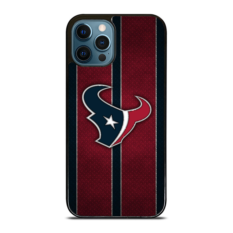 HOUSTON TEXANS NFL METAL STRIPE iPhone 12 Pro Max Case Cover