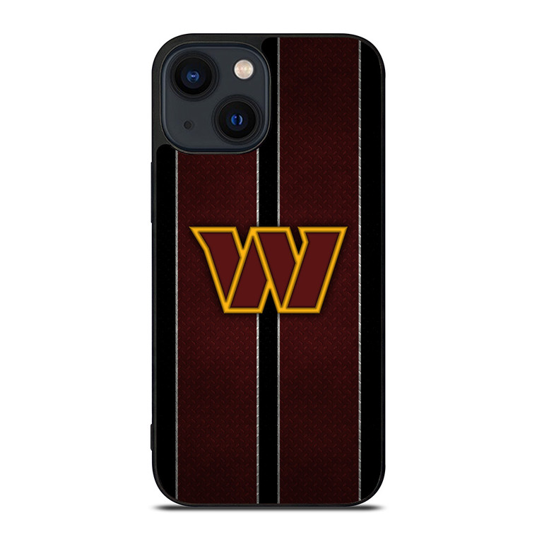 WASHINGTON COMMANDERS NFL METAL STRIPE iPhone 14 Plus Case Cover