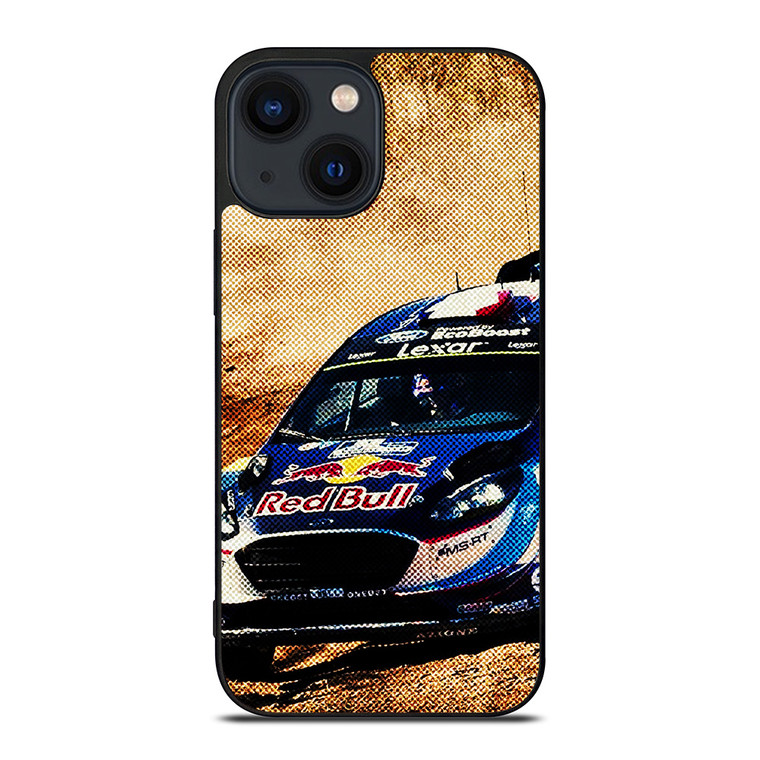 WRC RALLY SEBASTIEN OGIER FORD iPhone 14 Plus Case Cover