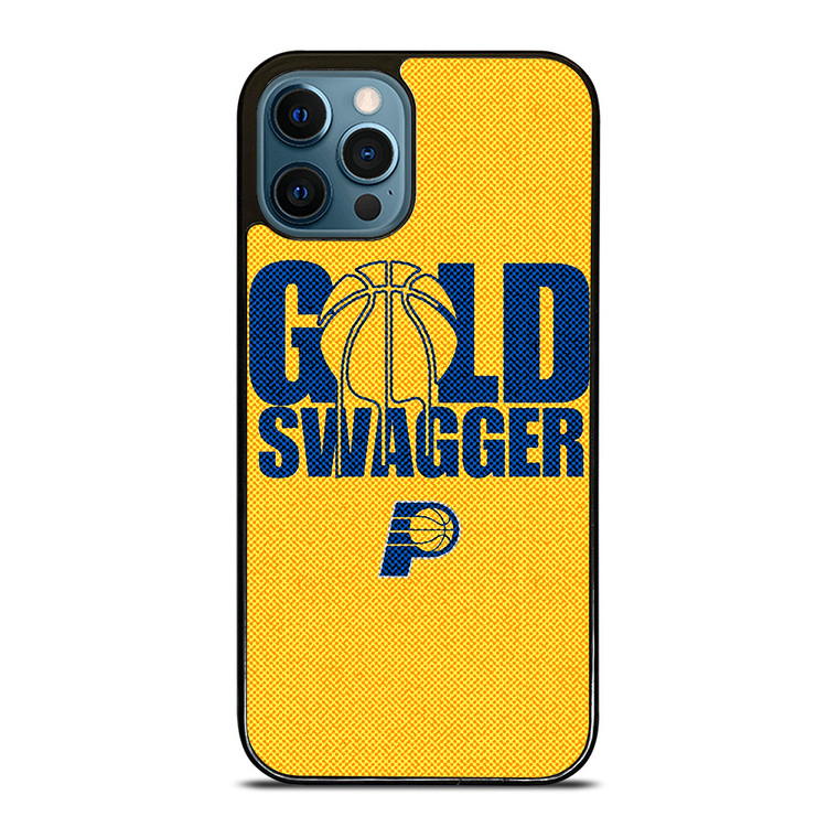 INDIANA PACERS NBA BASKETBALL GOLD SWAGGER iPhone 12 Pro Max Case Cover