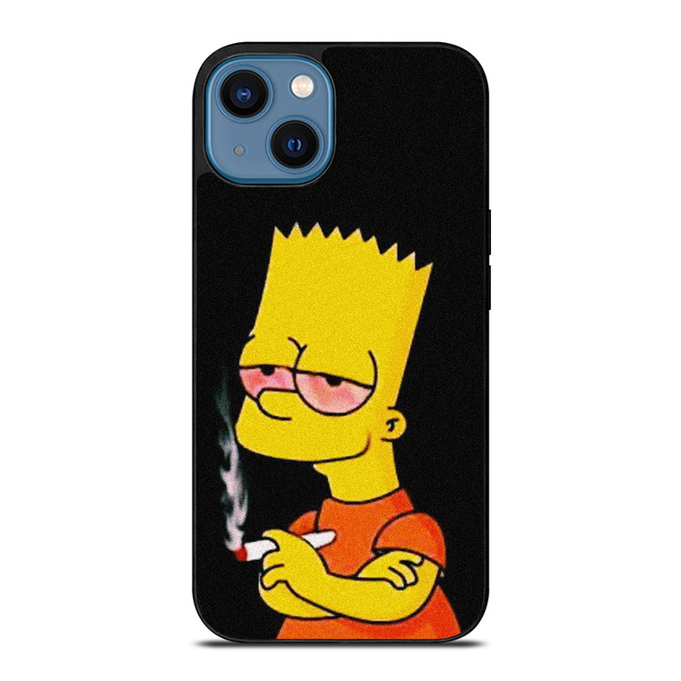 BART SIMPSONS WEEDS CIGARATTE iPhone 14 Case Cover