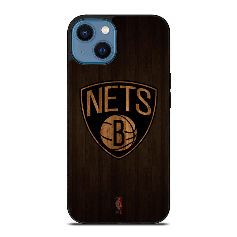 BROOKLYN NETS BASKETBALL COURT NBA iPhone 14 Case Cover