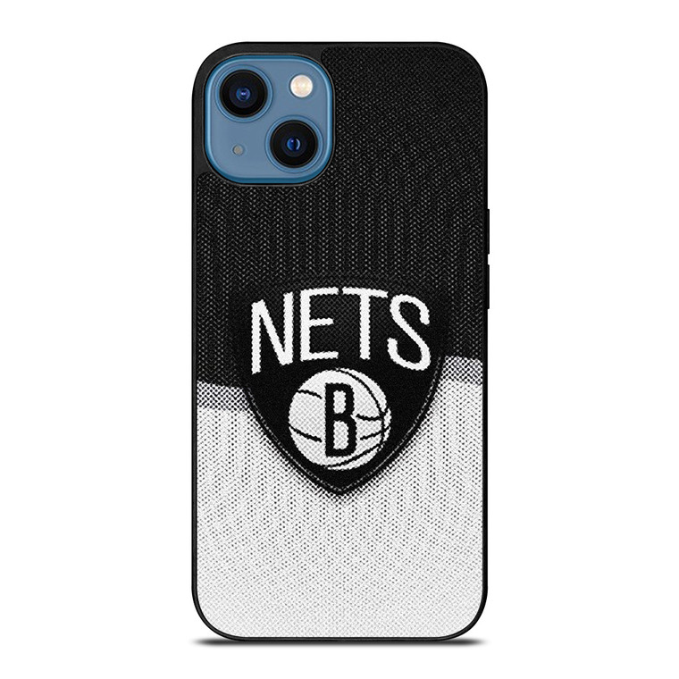 BROOKLYN NETS NBA BASKETBALL LOGO 2 iPhone 14 Case Cover