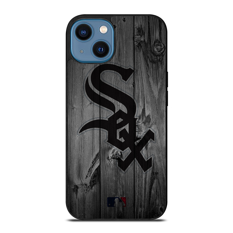 CHICAGO WHITE SOX BASEBALL MLB WOOD LOGO iPhone 14 Case Cover