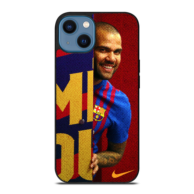 DANI ALVES FC BARCELONA NIKE iPhone 14 Case Cover