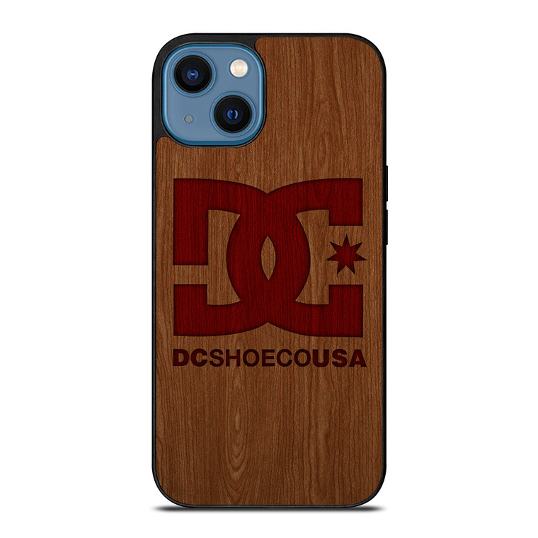 DC SHOES SKATEBOARD WOODEN LOGO iPhone 14 Case Cover